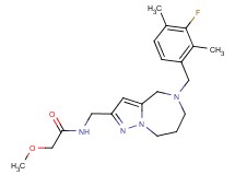 N-{[5-(3-fluoro-2,4-dimethylbenzyl)-5,6,7,8-tetrahydro-4H-pyrazolo[1,5-a][1,4]diazepin-2-yl]methyl}-2-methoxyacetamide
