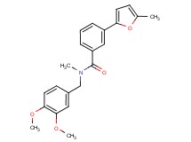 N-(3,4-dimethoxybenzyl)-N-methyl-3-(5-methyl-2-furyl)benzamide