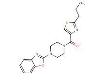 2-{4-[(2-propyl-1,3-thiazol-4-yl)carbonyl]-1-piperazinyl}-1,3-benzoxazole