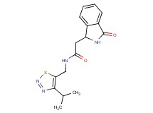 N-[(4-isopropyl-1,2,3-thiadiazol-5-yl)methyl]-2-(3-oxo-2,3-dihydro-1H-isoindol-1-yl)acetamide