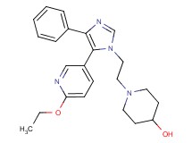 1-{2-[5-(6-ethoxypyridin-3-yl)-4-phenyl-1H-imidazol-1-yl]ethyl}piperidin-4-ol