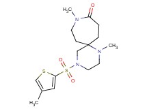 1,9-dimethyl-4-[(4-methyl-2-thienyl)sulfonyl]-1,4,9-triazaspiro[5.6]dodecan-10-one