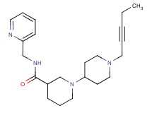 1'-pent-2-yn-1-yl-N-(pyridin-2-ylmethyl)-1,4'-bipiperidine-3-carboxamide