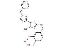 N-(3,4-dimethoxybenzyl)-4-methyl-5-[1-(4-pyridinylmethyl)-1H-pyrazol-3-yl]-1,3-thiazol-2-amine