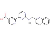 2-{2-[methyl(quinolin-2-ylmethyl)amino]pyrimidin-4-yl}isonicotinic acid