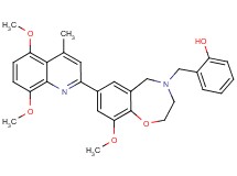 2-{[7-(5,8-dimethoxy-4-methyl-2-quinolinyl)-9-methoxy-2,3-dihydro-1,4-benzoxazepin-4(5H)-yl]methyl}phenol