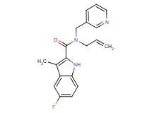 N-allyl-5-fluoro-3-methyl-N-(pyridin-3-ylmethyl)-1H-indole-2-carboxamide