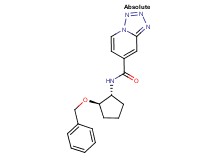N-[(1R,2R)-2-(benzyloxy)cyclopentyl]tetrazolo[1,5-a]pyridine-7-carboxamide