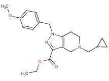 ethyl 5-(cyclopropylmethyl)-1-(4-methoxybenzyl)-4,5,6,7-tetrahydro-1H-pyrazolo[4,3-c]pyridine-3-carboxylate