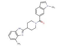 4-methyl-2-{1-[(1-methyl-1H-indol-6-yl)carbonyl]-4-piperidinyl}-1H-benzimidazole