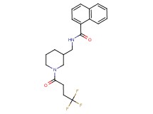 N-{[1-(4,4,4-trifluorobutanoyl)-3-piperidinyl]methyl}-1-naphthamide