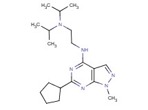 (6-cyclopentyl-1-methyl-1H-pyrazolo[3,4-d]pyrimidin-4-yl)[2-(diisopropylamino)ethyl]amine