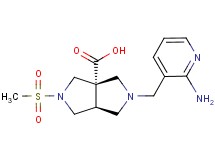 (3aS*,6aS*)-2-[(2-amino-3-pyridinyl)methyl]-5-(methylsulfonyl)hexahydropyrrolo[3,4-c]pyrrole-3a(1H)-carboxylic acid