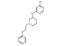 N-[1-(3-phenylpropyl)-3-piperidinyl]-4,6-pyrimidinediamine