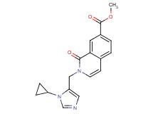 methyl 2-[(1-cyclopropyl-1H-imidazol-5-yl)methyl]-1-oxo-1,2-dihydroisoquinoline-7-carboxylate