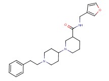 N-(3-furylmethyl)-1'-(2-phenylethyl)-1,4'-bipiperidine-3-carboxamide