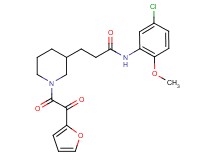 N-(5-chloro-2-methoxyphenyl)-3-{1-[2-furyl(oxo)acetyl]-3-piperidinyl}propanamide