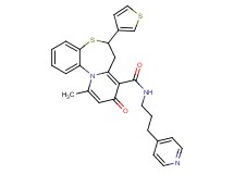 11-methyl-9-oxo-N-[3-(4-pyridinyl)propyl]-6-(3-thienyl)-7,9-dihydro-6H-pyrido[2,1-d][1,5]benzothiazepine-8-carboxamide