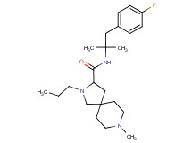 N-[2-(4-fluorophenyl)-1,1-dimethylethyl]-8-methyl-2-propyl-2,8-diazaspiro[4.5]decane-3-carboxamide
