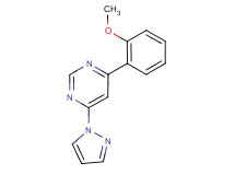 4-(2-methoxyphenyl)-6-(1H-pyrazol-1-yl)pyrimidine