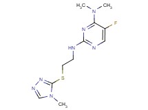 5-fluoro-N~4~,N~4~-dimethyl-N~2~-{2-[(4-methyl-4H-1,2,4-triazol-3-yl)thio]ethyl}pyrimidine-2,4-diamine