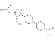 1-[4-ethyl-5-(1'-isopropyl-1,4'-bipiperidin-4-yl)-4H-1,2,4-triazol-3-yl]-N,N-dimethylmethanamine
