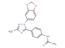 N-{4-[1-(1,3-benzodioxol-5-yl)-3-methyl-1H-1,2,4-triazol-5-yl]phenyl}acetamide