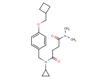 N-[4-(cyclobutylmethoxy)benzyl]-N-cyclopropyl-N',N'-dimethylsuccinamide