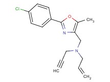 N-{[2-(4-chlorophenyl)-5-methyl-1,3-oxazol-4-yl]methyl}-N-2-propyn-1-yl-2-propen-1-amine