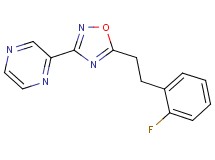 2-{5-[2-(2-fluorophenyl)ethyl]-1,2,4-oxadiazol-3-yl}pyrazine