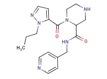 1-[(1-propyl-1H-pyrazol-5-yl)carbonyl]-N-(4-pyridinylmethyl)-2-piperazinecarboxamide
