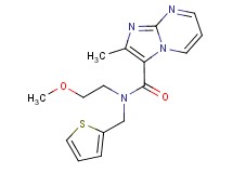 N-(2-methoxyethyl)-2-methyl-N-(2-thienylmethyl)imidazo[1,2-a]pyrimidine-3-carboxamide