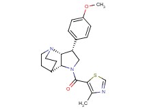 (3R*,3aR*,7aR*)-3-(4-methoxyphenyl)-1-[(4-methyl-1,3-thiazol-5-yl)carbonyl]octahydro-4,7-ethanopyrrolo[3,2-b]pyridine