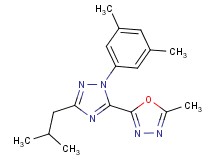 2-[1-(3,5-dimethylphenyl)-3-isobutyl-1H-1,2,4-triazol-5-yl]-5-methyl-1,3,4-oxadiazole