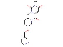 1,3-dimethyl-6-{[3-(3-pyridinylmethoxy)-1-piperidinyl]carbonyl}-2,4(1H,3H)-pyrimidinedione