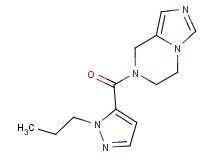 7-[(1-propyl-1H-pyrazol-5-yl)carbonyl]-5,6,7,8-tetrahydroimidazo[1,5-a]pyrazine