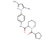 1-(1-cyclopenten-1-ylcarbonyl)-N-[4-(3,5-dimethyl-1H-pyrazol-1-yl)phenyl]-2-piperidinecarboxamide