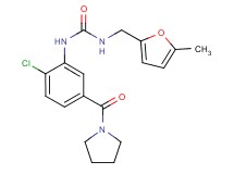 N-[2-chloro-5-(pyrrolidin-1-ylcarbonyl)phenyl]-N'-[(5-methyl-2-furyl)methyl]urea