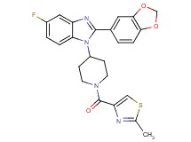 2-(1,3-benzodioxol-5-yl)-5-fluoro-1-{1-[(2-methyl-1,3-thiazol-4-yl)carbonyl]-4-piperidinyl}-1H-benzimidazole