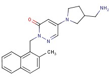 5-[3-(aminomethyl)-1-pyrrolidinyl]-2-[(2-methyl-1-naphthyl)methyl]-3(2H)-pyridazinone hydrochloride