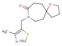 8-[(4-methyl-1,3-thiazol-5-yl)methyl]-1-oxa-8-azaspiro[4.6]undecan-9-one