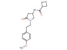 N-{1-[2-(4-methoxyphenyl)ethyl]-5-oxo-3-pyrrolidinyl}cyclobutanecarboxamide