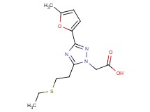 [5-[2-(ethylthio)ethyl]-3-(5-methyl-2-furyl)-1H-1,2,4-triazol-1-yl]acetic acid