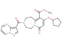 methyl 9-(cyclopentyloxy)-7-oxo-3-(pyrazolo[1,5-a]pyrimidin-3-ylcarbonyl)-1,2,3,4,5,7-hexahydropyrido[1,2-d][1,4]diazepine-10-carboxylate