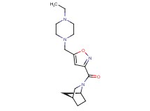 (1S*,4S*)-2-({5-[(4-ethyl-1-piperazinyl)methyl]-3-isoxazolyl}carbonyl)-2-azabicyclo[2.2.1]heptane