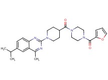 2-(4-{[4-(2-furoyl)-1-piperazinyl]carbonyl}-1-piperidinyl)-6-isopropyl-4-methylquinazoline