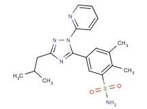 5-(3-isobutyl-1-pyridin-2-yl-1H-1,2,4-triazol-5-yl)-2,3-dimethylbenzenesulfonamide