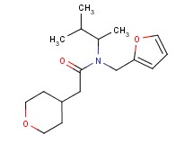 N-(1,2-dimethylpropyl)-N-(2-furylmethyl)-2-(tetrahydro-2H-pyran-4-yl)acetamide