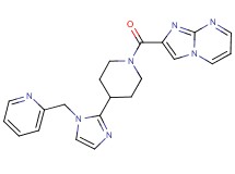 2-({4-[1-(pyridin-2-ylmethyl)-1H-imidazol-2-yl]piperidin-1-yl}carbonyl)imidazo[1,2-a]pyrimidine