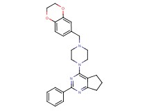4-[4-(2,3-dihydro-1,4-benzodioxin-6-ylmethyl)-1-piperazinyl]-2-phenyl-6,7-dihydro-5H-cyclopenta[d]pyrimidine